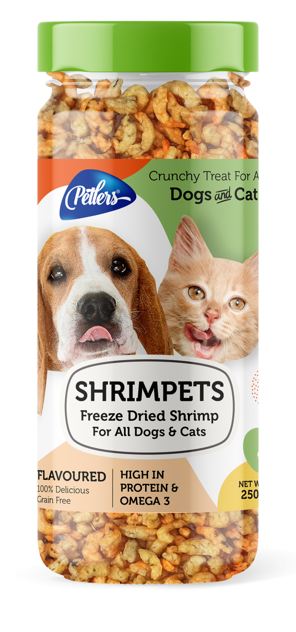 Petlers Shrimpets, Freeze Dried Shrimp Treat for All Dogs & Cats