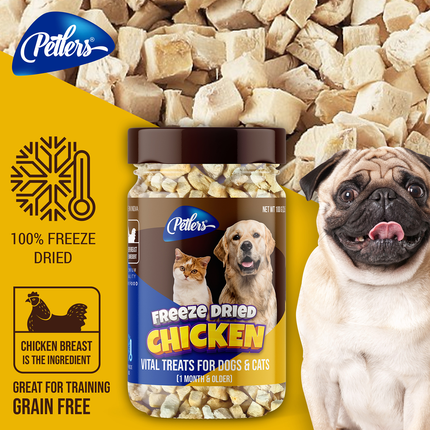 PETLERS Freeze Dried Chicken