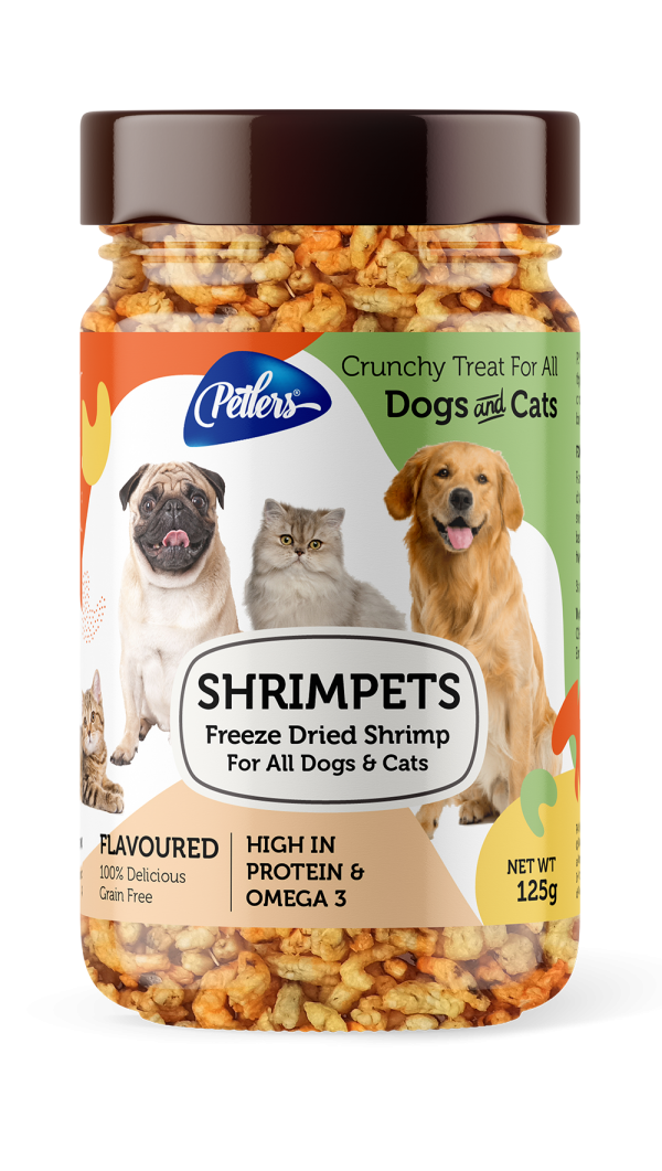 Petlers Shrimpets, Freeze Dried Shrimp Treat for All Dogs & Cats